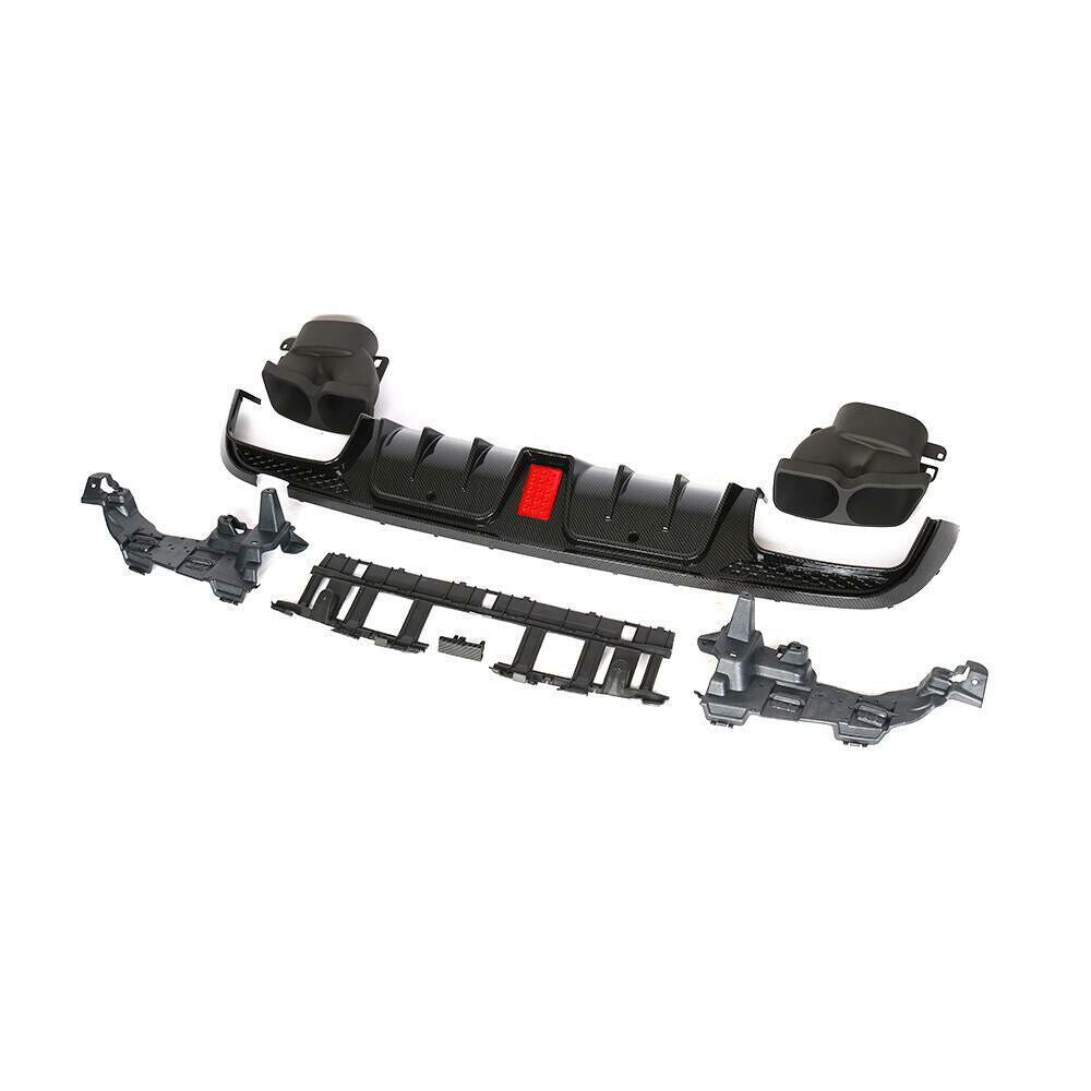 FOR MERCEDES BENZ C CLASS W205 C63 AMG REAR BUMPER DIFFUSER AMG F1 LIGTH STYLE