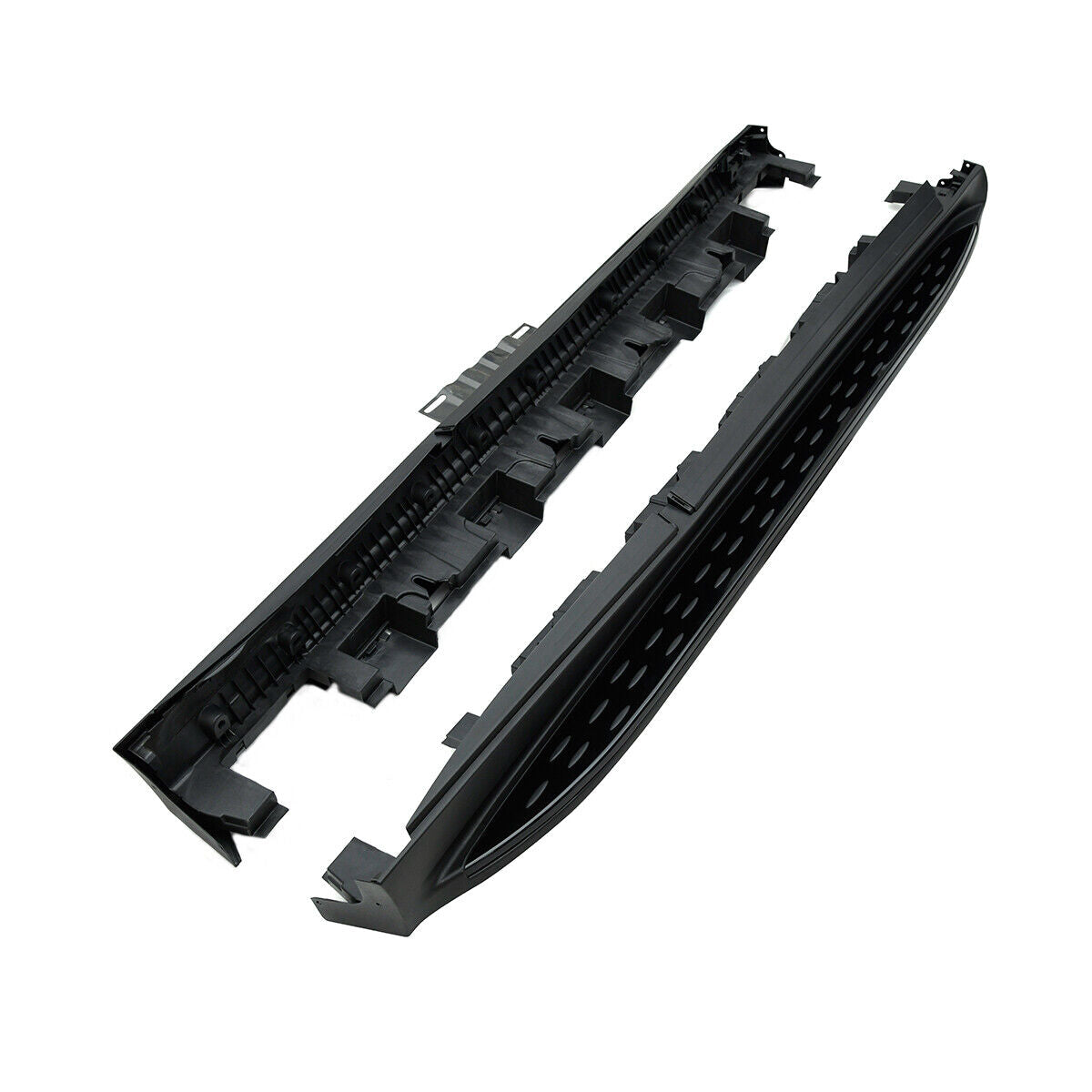NEW FOR MERCEDES ML W164 SIDE STEPS RUNNING BOARDS OE STYLE ALUMINIUM ALL BLACK