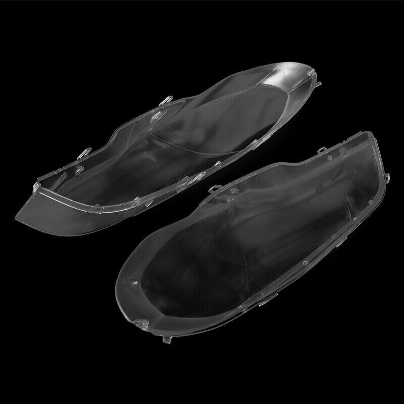 FOR BMW X5 E70 2007-2013 PAIR CAR HEADLIGHT LENS COVER HEADLAMP LEFT+RIGHT SIDES