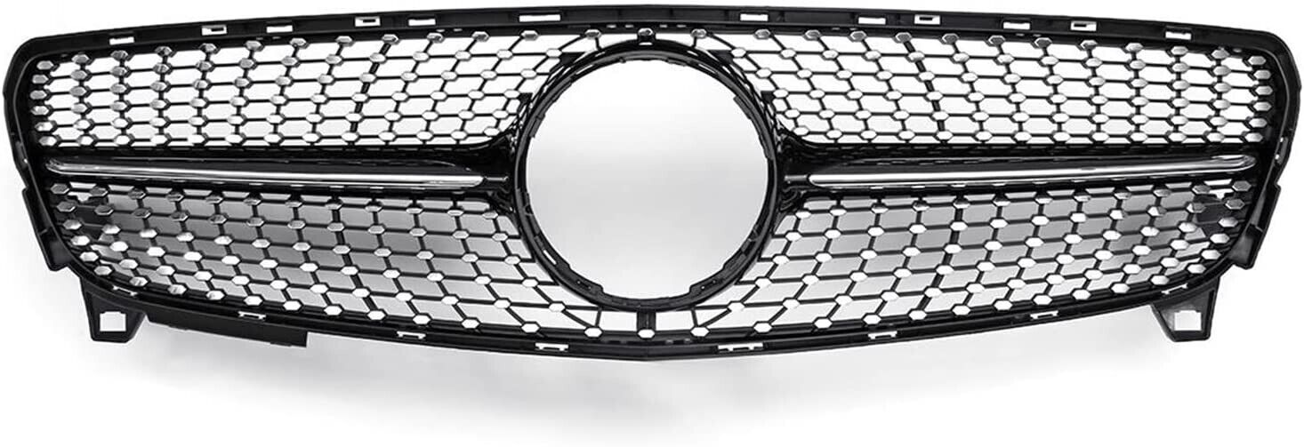 FOR MERCEDES A CLASS W176 FACELIFT DIAMOND CHROME SILVER GRILL GRILLE AMG 16-18