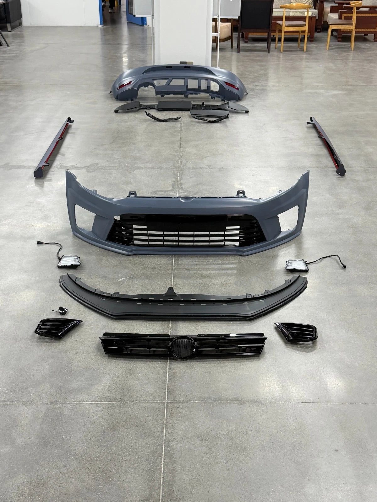 FOR VW VOLKSWAGEN POLO MK5 6R 6C 2009-2017 FRONT & REAR BUMPER KIT WRC STYLE