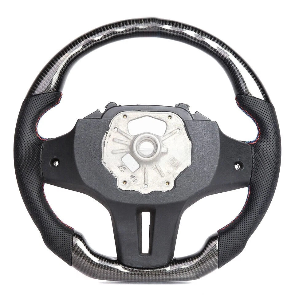 FOR BMW F39 G30 G31 G01 G05 G06 G07 G80 REAL CARBON FIBER HEATED STEERING WHEEL