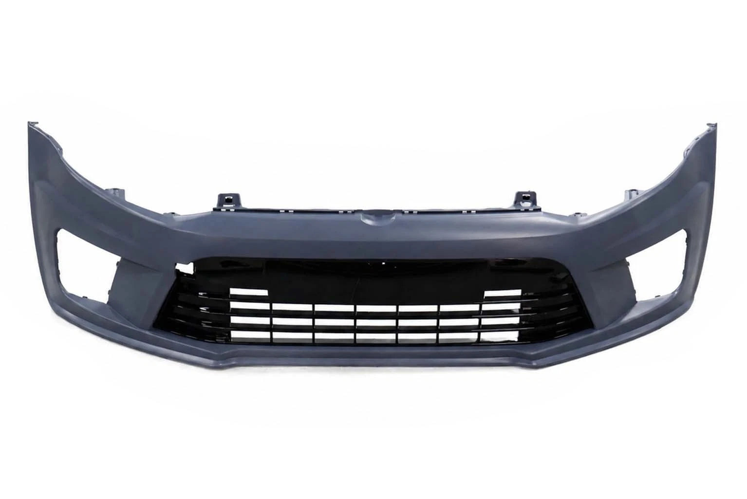 FOR VW POLO 2009-2017 FRONT BUMPER COMPLETE WITH GRILLES & LED WRC STYLE