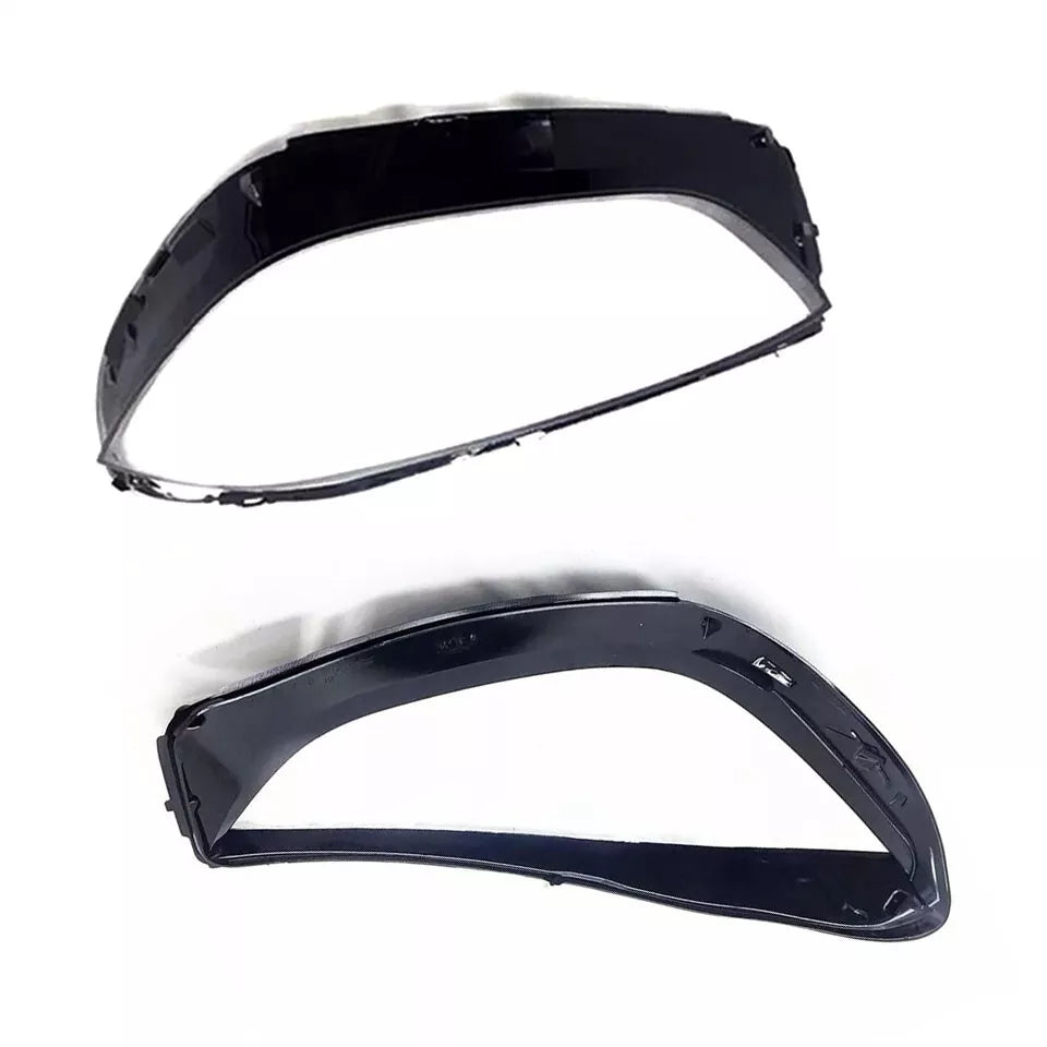 FOR MERCEDES C CLASS W206 PAIR LEFT RIGHT SIDE HEADLIGHT LENS COVER HEADLAMP 21+