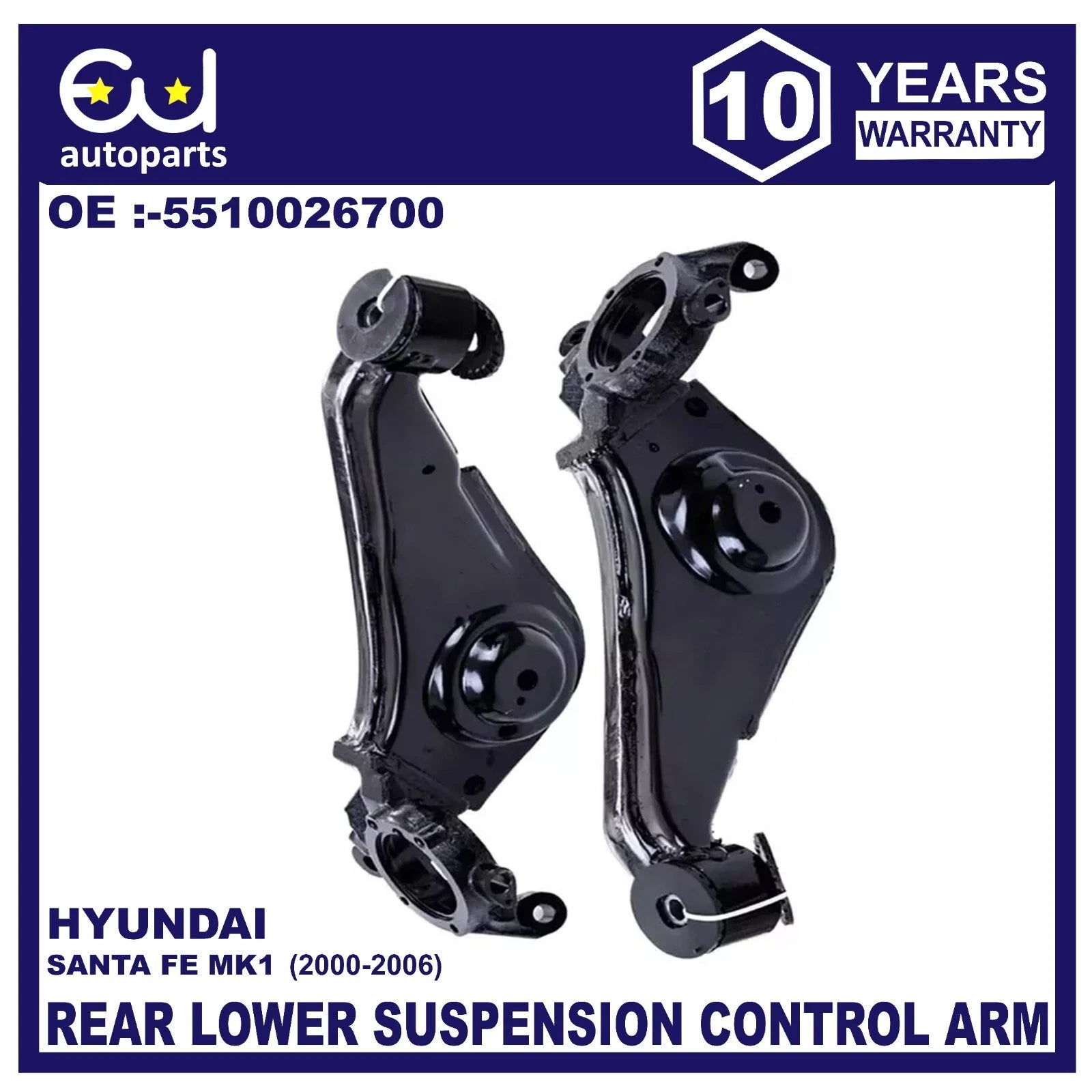 REAR RIGHT & LEFT SUSPENSION CONTROL TRAILING ARM FOR HYUNDAI SANTA FE MK1 00-06