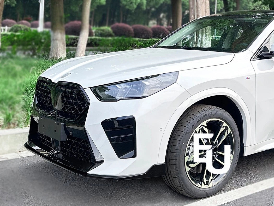 FOR BMW X2 U10 M SPORT FRONT BUMPER SPLITTER SPOILER LIP GLOSS BLACK 2023-2025