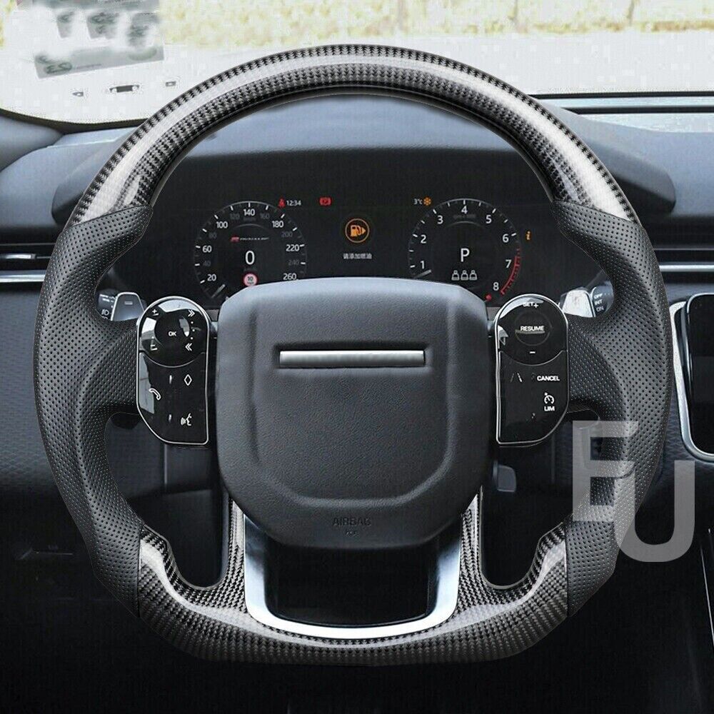 FOR RANGE ROVER SPORT SVR L494 DISCOVERY MK5 CARBON FIBER HEATED STEERING WHEEL