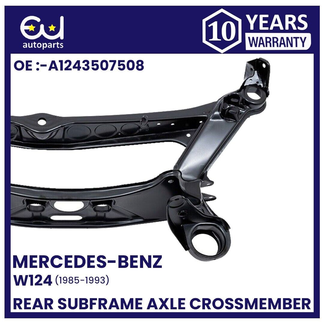 REAR AXLE SUBFRAME CROSSMEMBER FOR MERCEDES W124 S124 1984-1997 (WITHOUT BUSHES)