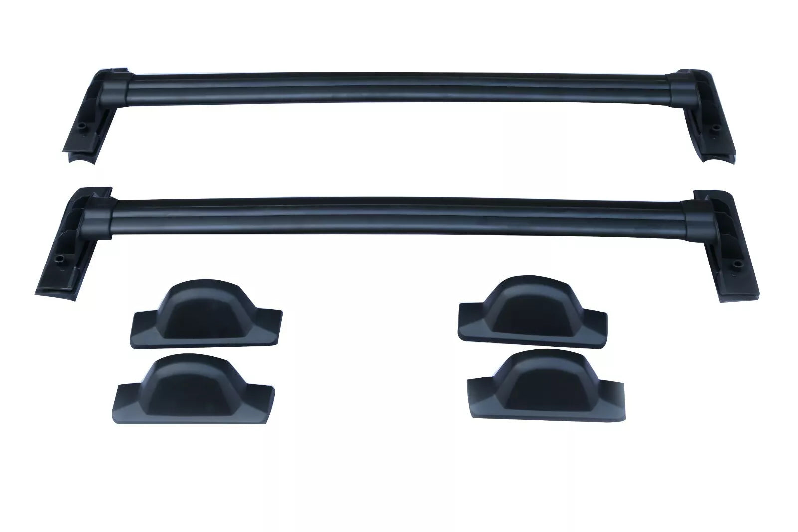 BLACK ROOF CROSS BARS FULL LENGTH TOP MOUNT LUGGAGE RACK FOR HONDA CRV MK3 07-11