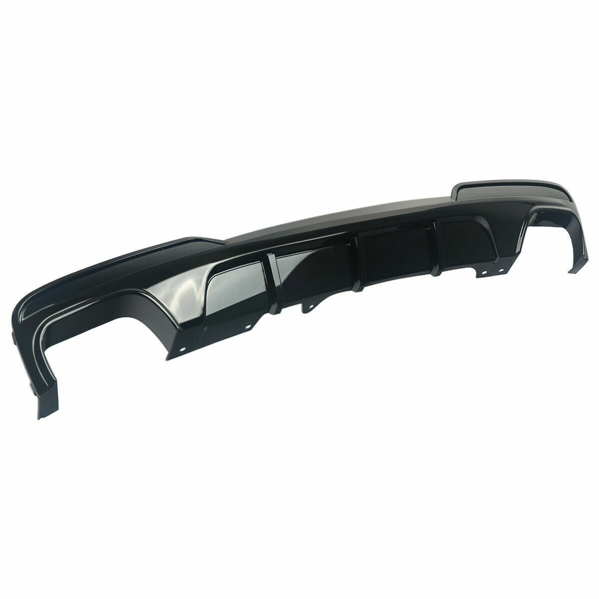 FOR BMW 5 SERIES F10 F11 M SPORT QUAD EXHAUST REAR DIFFUSER SPLITTER VALANCE