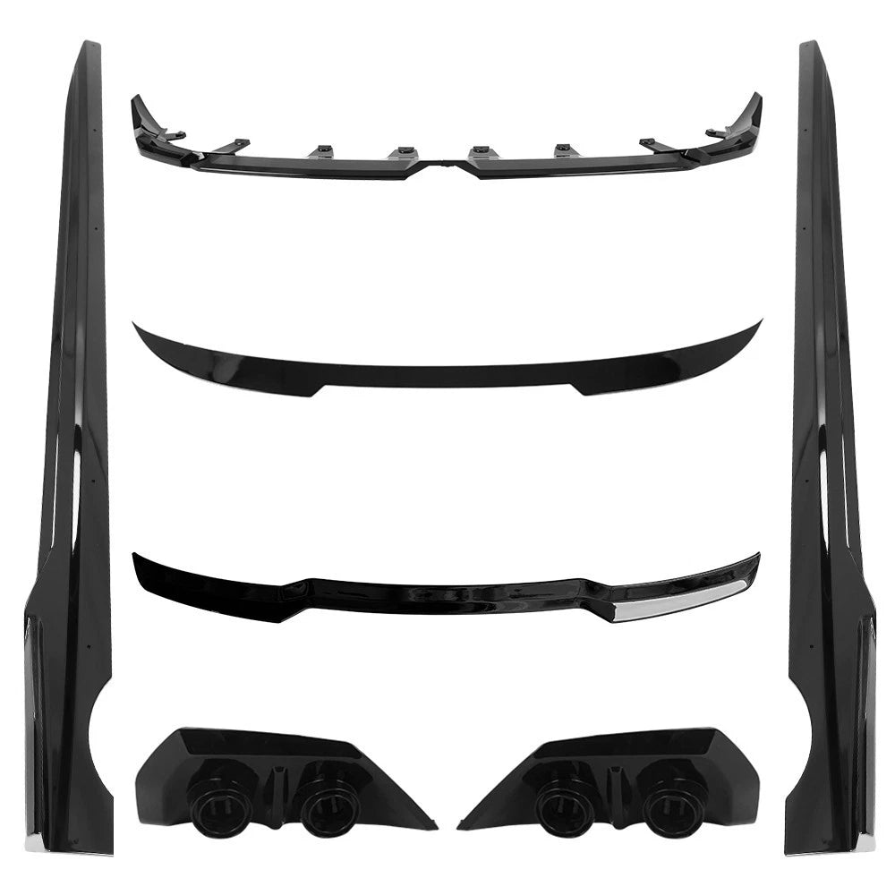 FOR BMW X3 G45 M SPORT FRONT SPLITTER REAR SPOILER EXHAUST SKIRT COVERS BODYKIT