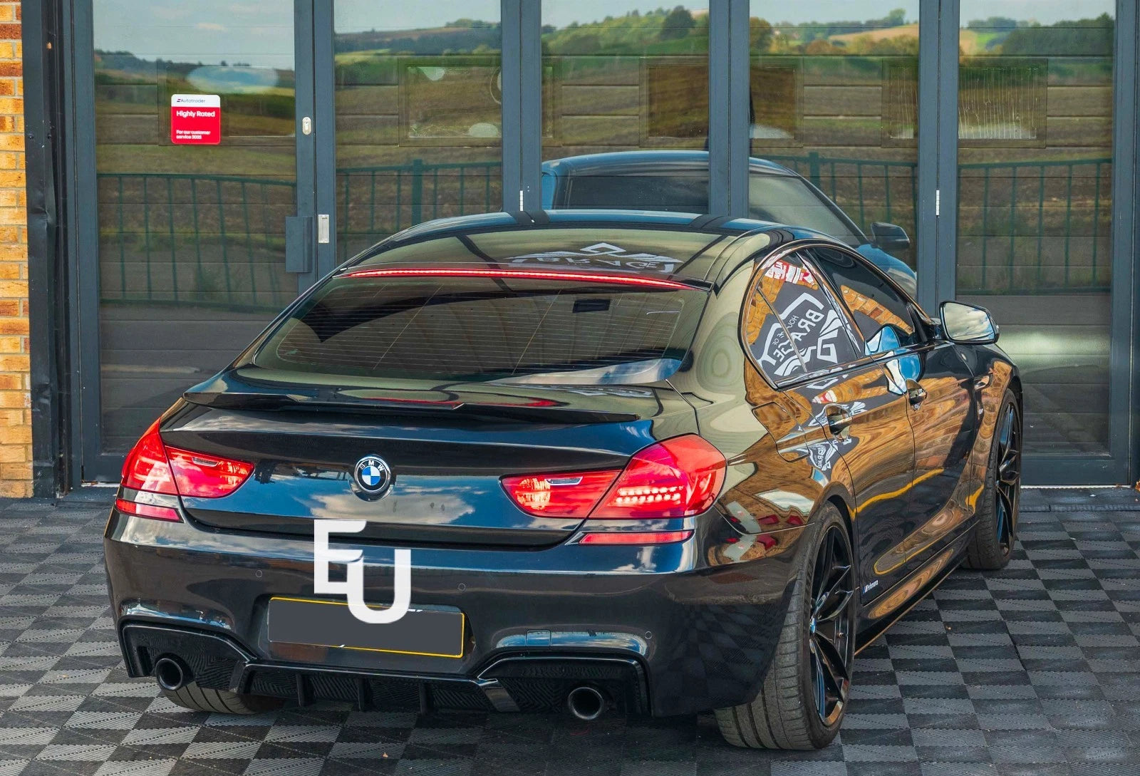 FOR BMW 6 SERIES F06 GRAN COUPE M4 REAR TRUNK BOOT SPOILER LIP WING GLOSS BLACK