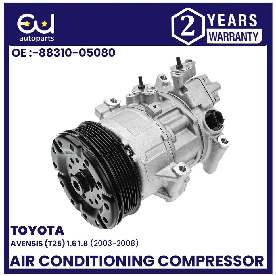 AIR CON A/C COMPRESSOR FOR TOYOTA AVENSIS T25 2003-2008 1.6 1.8 8831005080