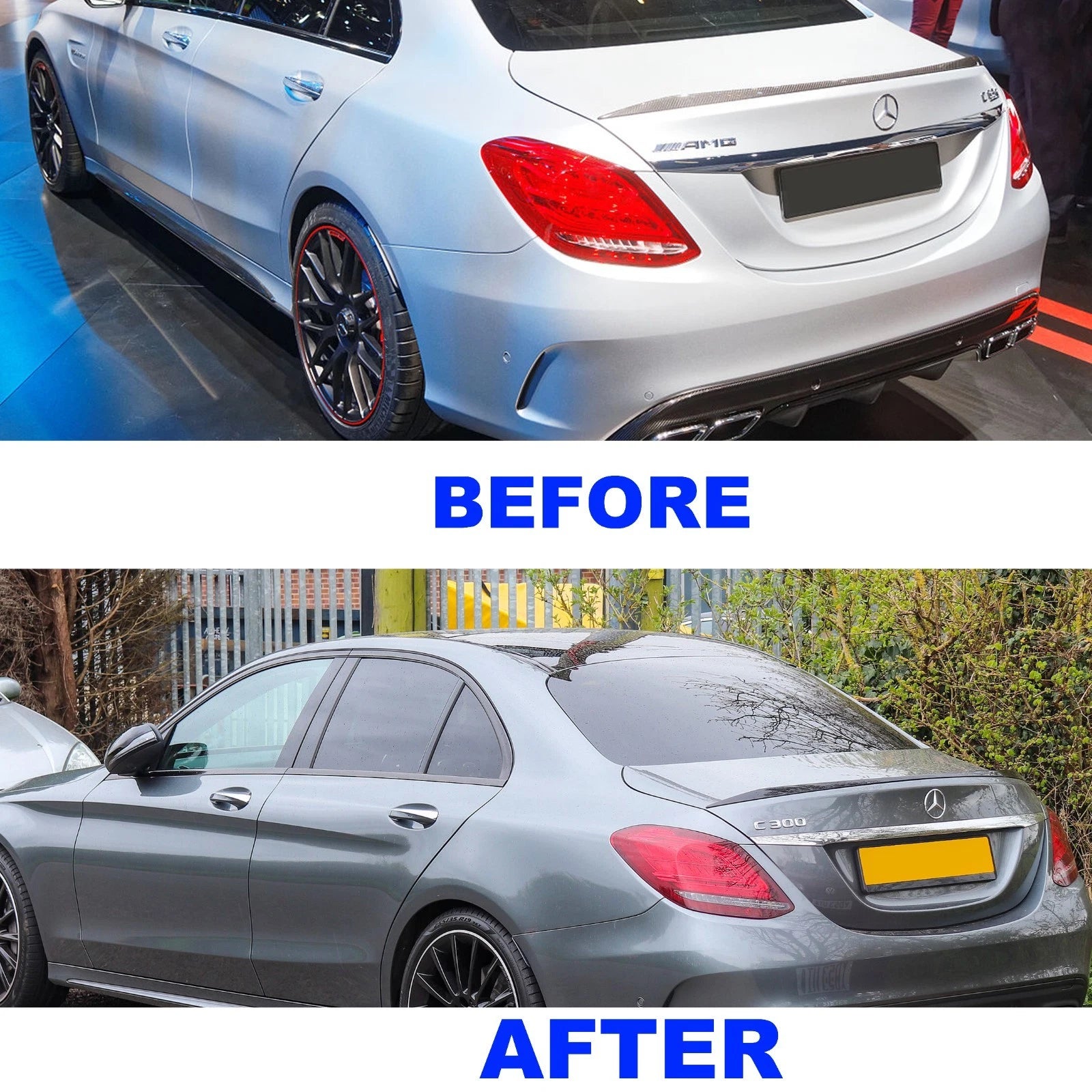 FOR MERCEDES C CLASS W205 LEFT RIGHT SIDE PAIR LED UPGRADE TAIL LIGHT LAMP 15-18