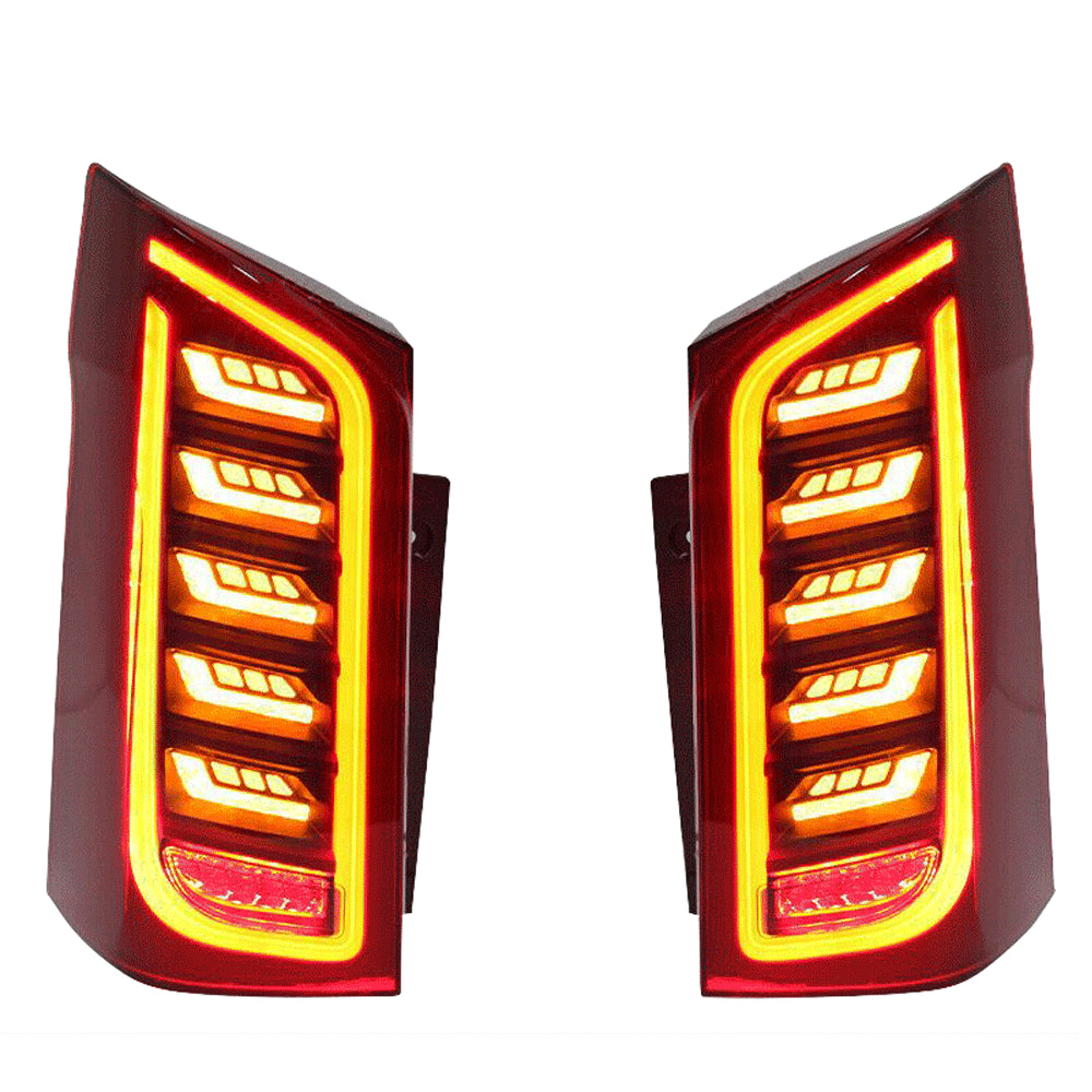 2X LED SMOKED DYNAMIC REAR TAIL LIGHT LAMP FOR MERCEDES BENZ VITO W447 14-23 UK