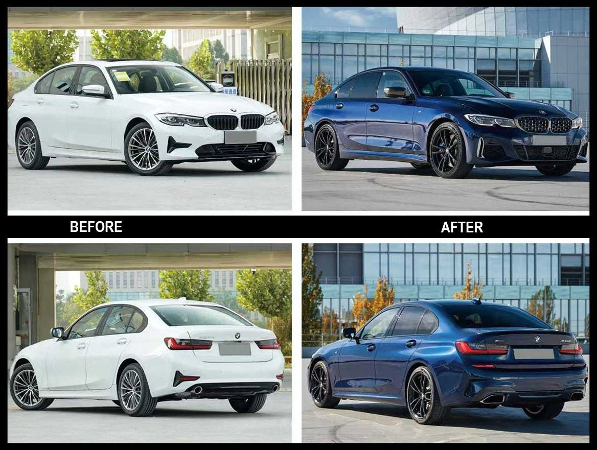 FOR BMW 3 SERIES G20 2019-22 340i CONVERSION FRONT REAR BUMPER BODYKIT WITH PDC