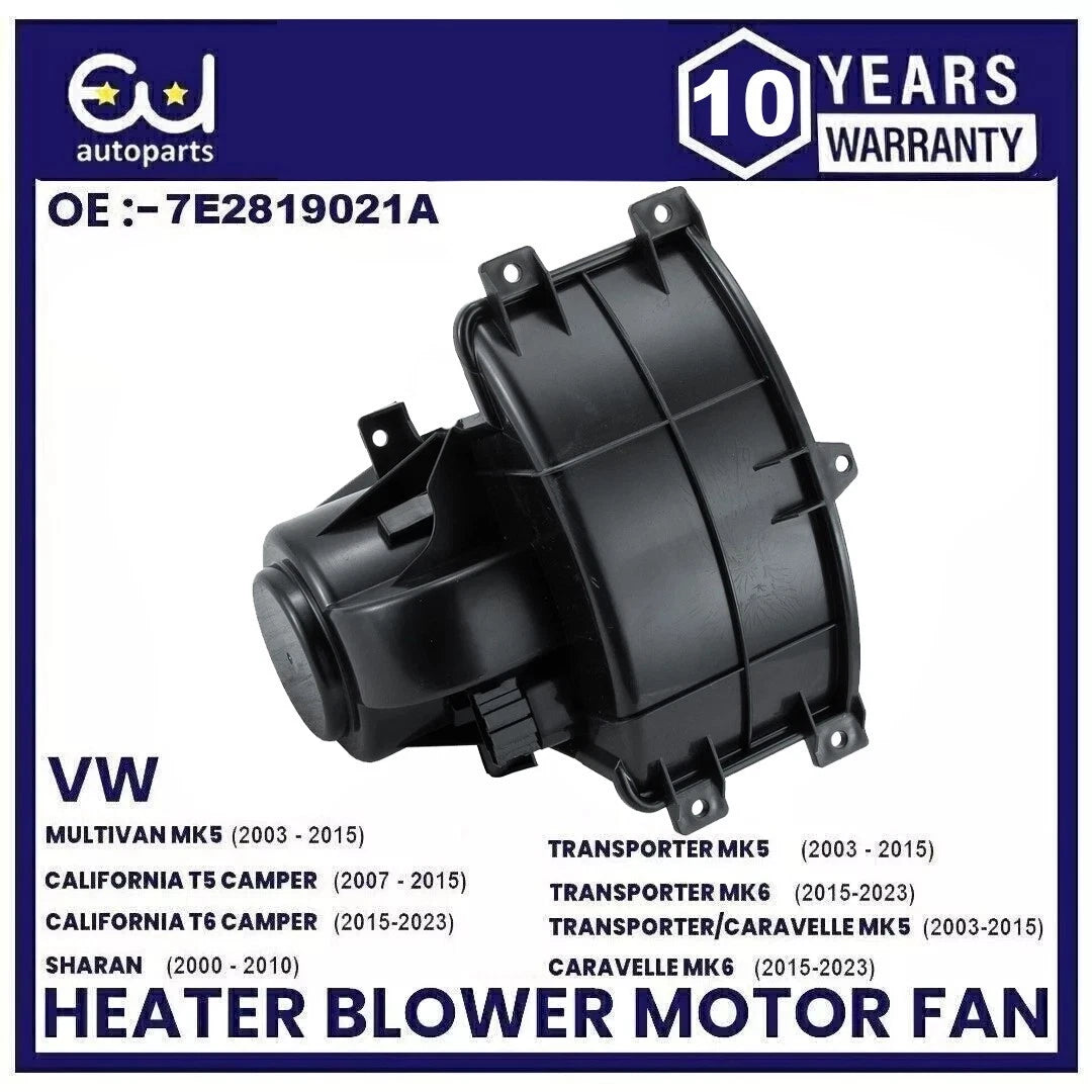 HEATER BLOWER MOTOR FAN FOR VW MULTIVAN TRANSPORTER CARAVELLE T5 T6 SHARAN 03-22