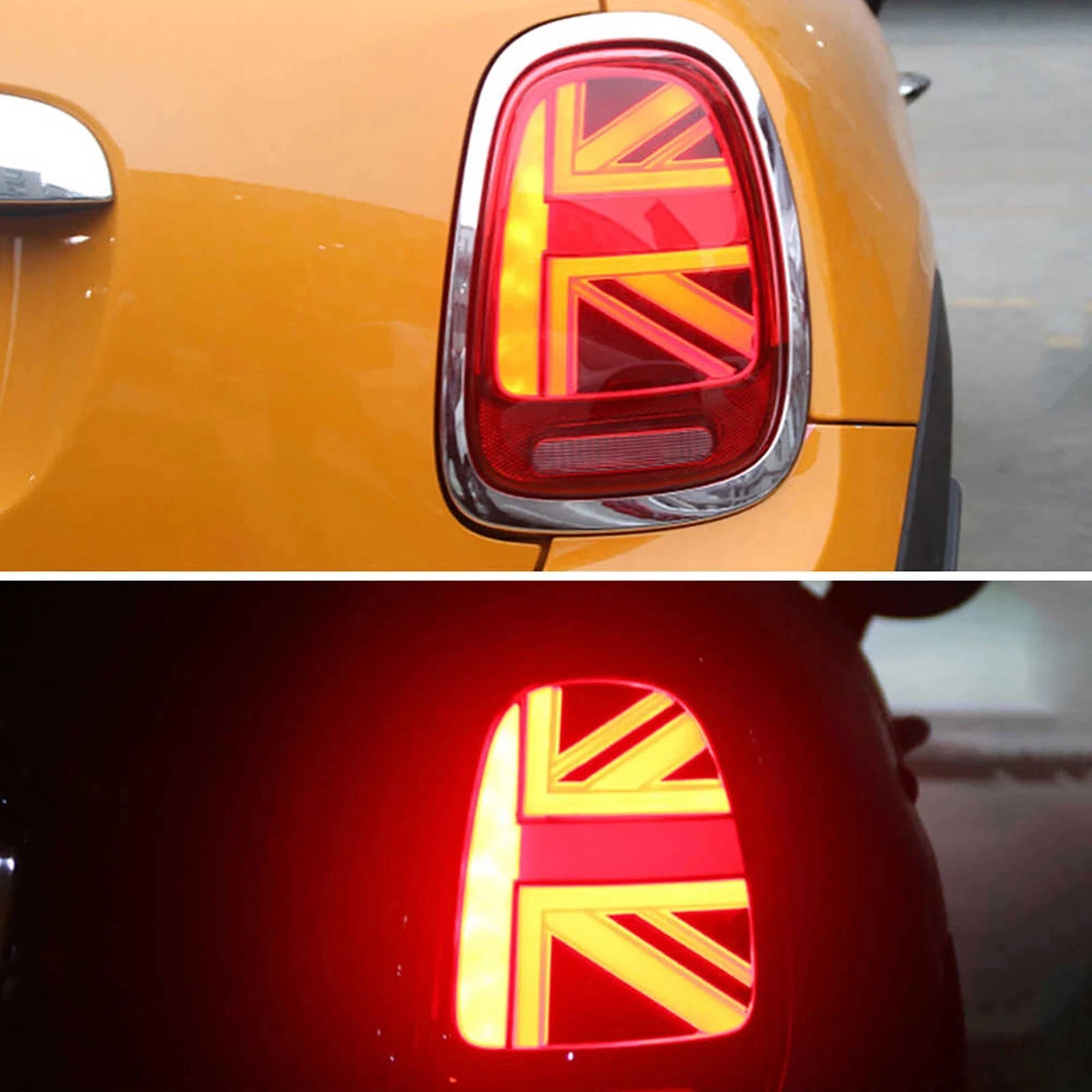 RED LED REAR LIGHTS FOR MINI COOPER F55 F56 F57 UNION JACK W/SEQUENTIAL 14-23