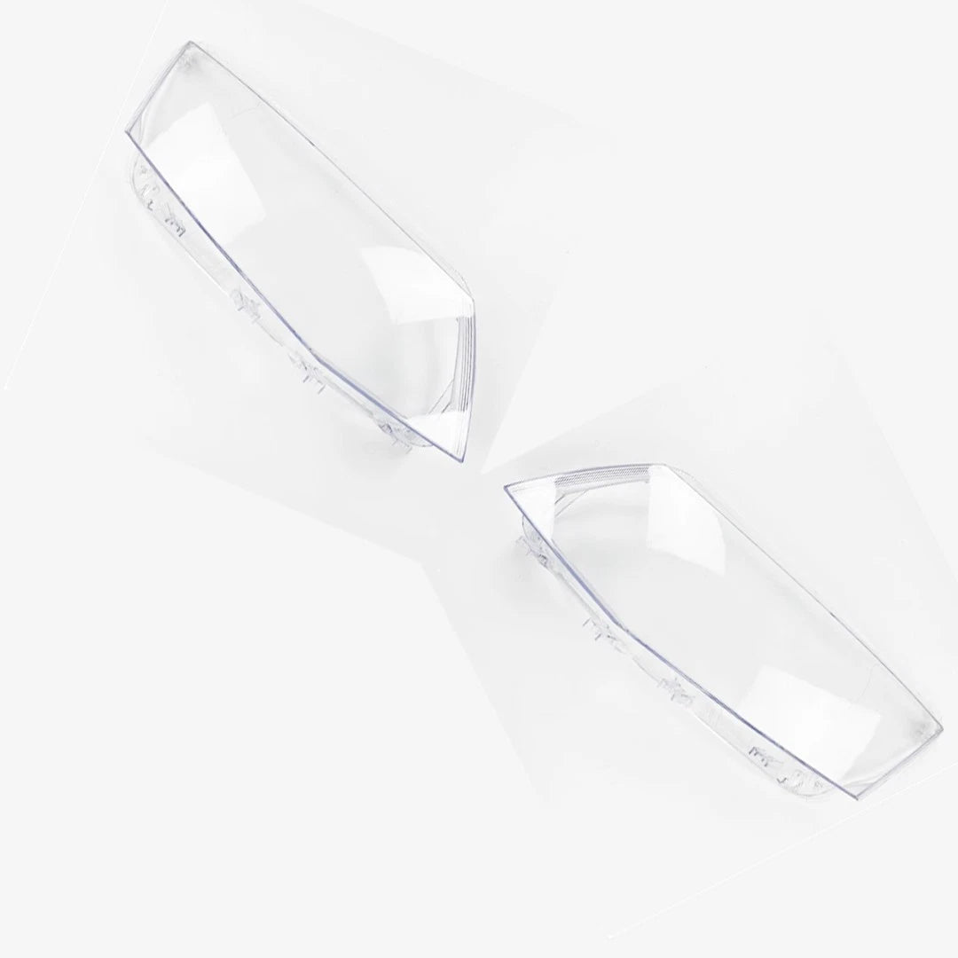PAIR LEFT RIGHT CLEAR HEADLIGHT LENS SHELL LAMPSHADE FOR SKODA OCTAVIA MK3 14-17