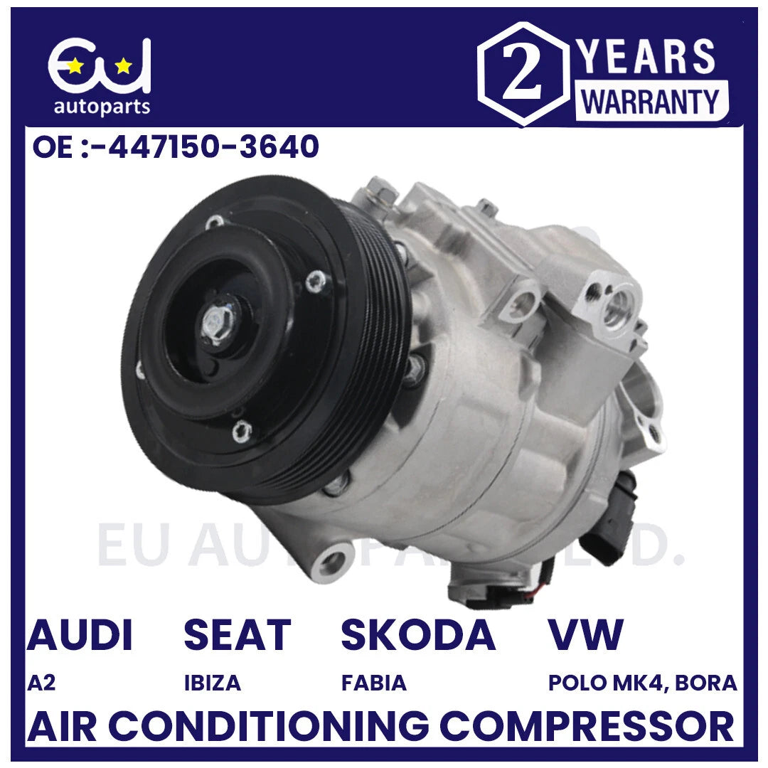 AIR CON AC COMPRESSOR FOR AUDI A2 TT SEAT IBIZA MK3 MK4 TOLEDO OCTAVIA MK2 RAPID