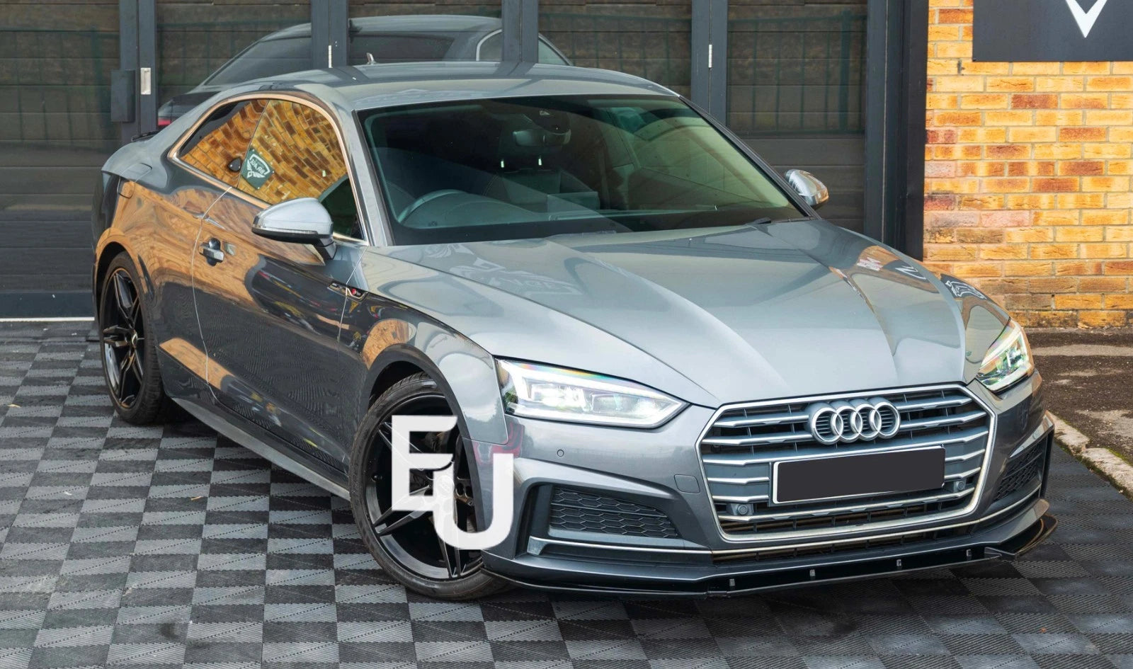 FOR AUDI A5 S LINE S5 F5 B9 FRONT BUMPER SPLITTER LIP SPOILER GLOSS BLACK 17-19