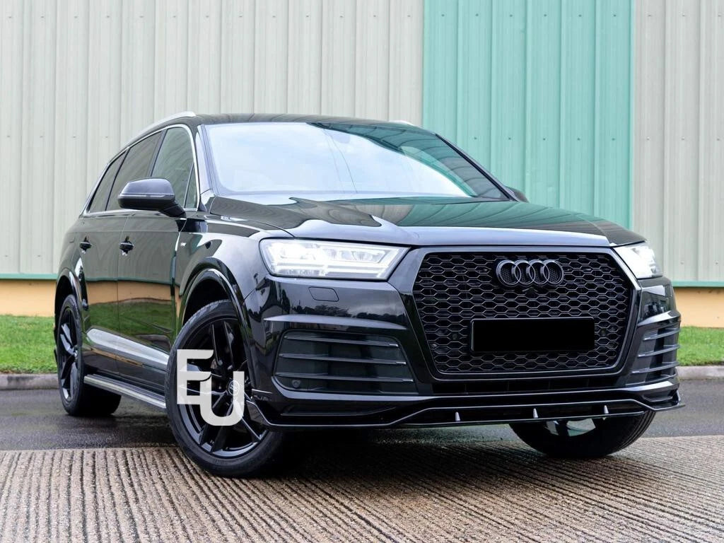 FOR AUDI Q7 4M SLINE SQ7 2015-2019 FRONT GRILLE HONEYCOMB GRILL RSQ7 STYLE BLACK