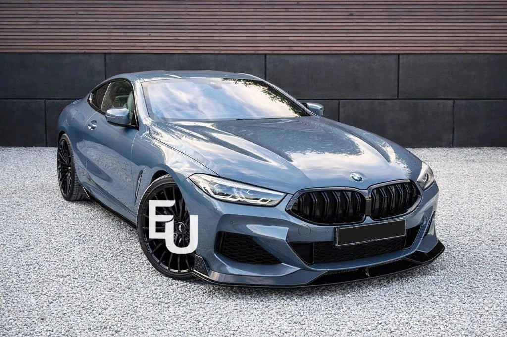 FOR BMW 8 SERIES G16 G15 G14 M SPORT FRONT SPLITTER LIP SPOILER GLOSS BLACK 18+