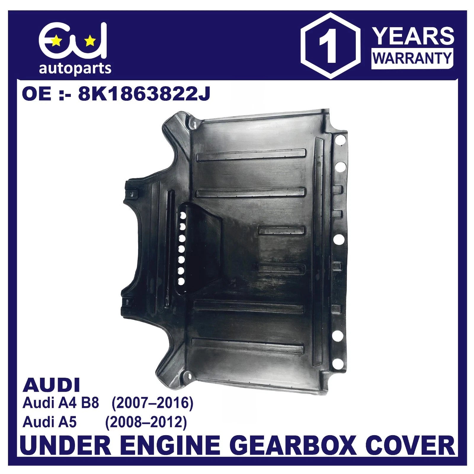 UNDER GEARBOX COVER UNDERTRAY RUST SHIELD FOR AUDI A4 B8 2007-2016 A5 2008-2012