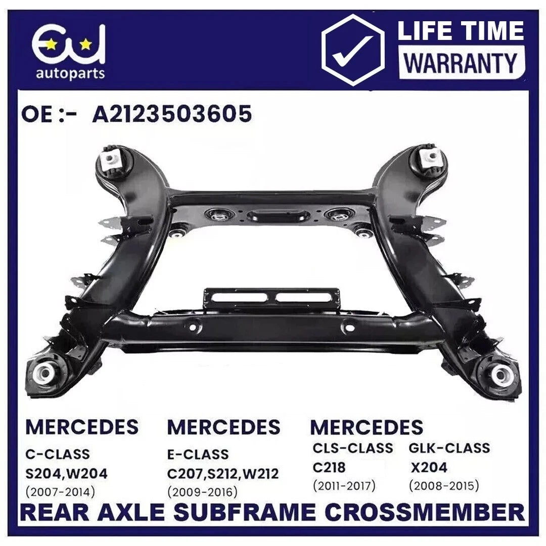 REAR AXLE SUBFRAME CROSSMEMBER FOR MERCEDES C-CLASS C204 S204 W204 2007-2014, E-CLASS C207 S212 W212 2009-2016