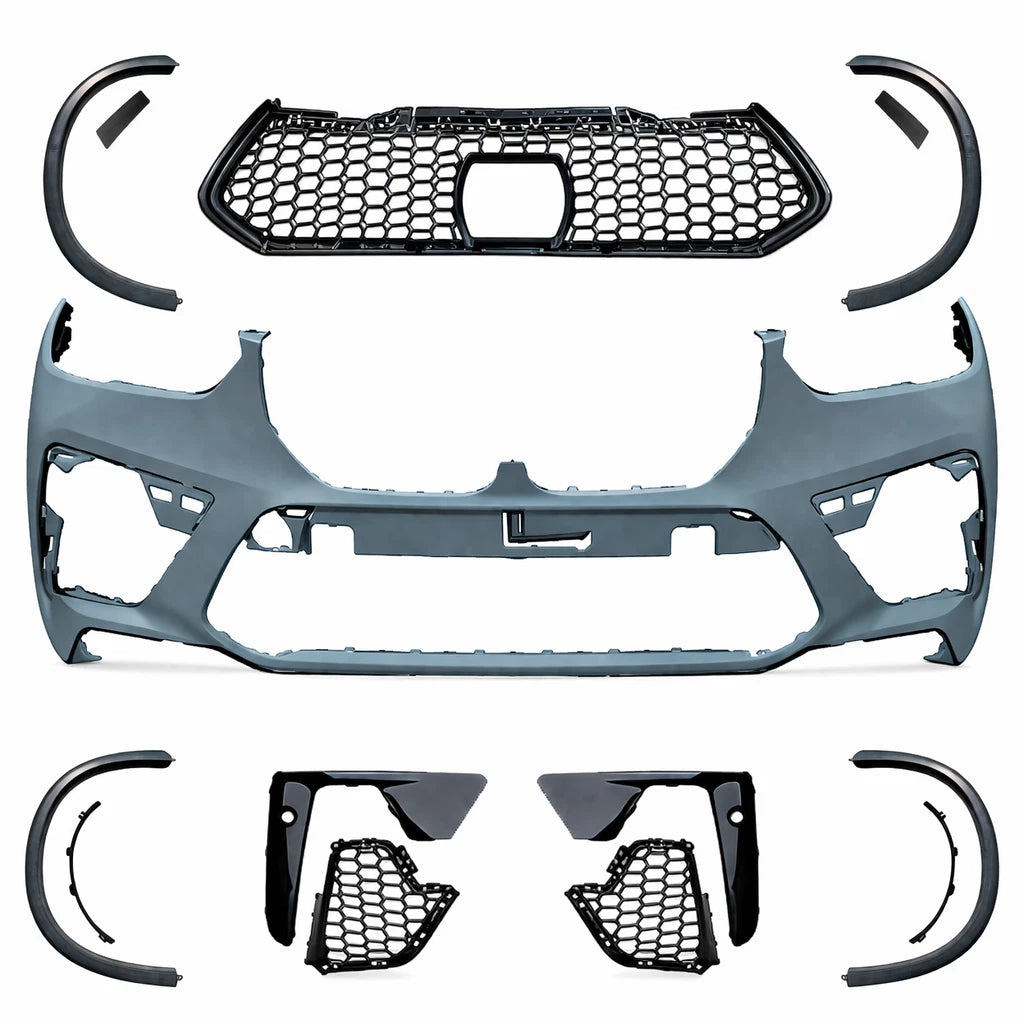 X5M F95 CONVERSION FRONT BUMPER BODYKIT W/WHEEL ARCHES GRILLE FOR BMW G05 18-22