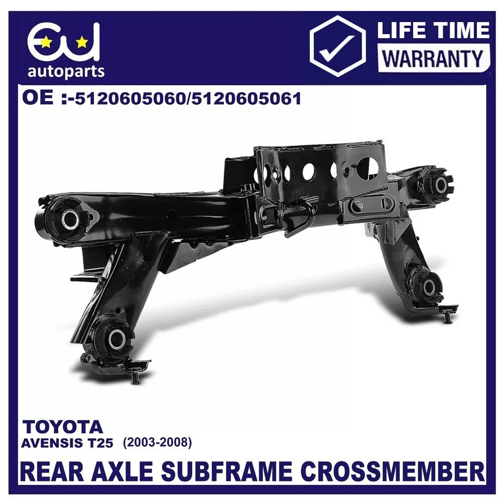 REAR AXLE SUBFRAME CROSSMEMBER FOR TOYOTA AVENSIS T25 03-08 51206-05060