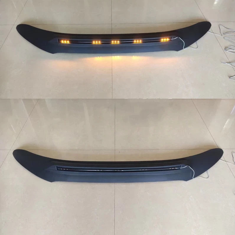 BLACK FRONT BUMPER BONNET GUARD PROTECTOR FOR FORD RANGER T7 T8 2015-2021