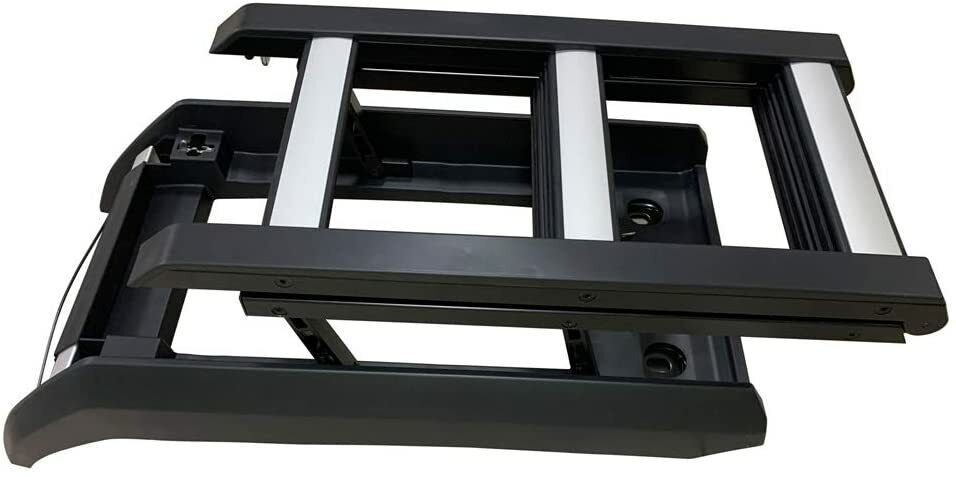 FOR LAND ROVER DEFENDER L663 TELESCOPIC SIDE LADDER DEPLOYABLE ROOF SILVER STYLE