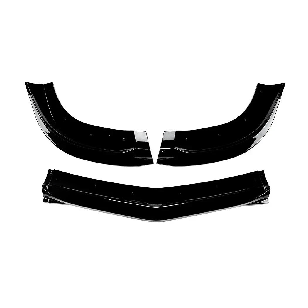 FOR MERCEDES BENZ C CLASS W204 C63 FRONT SPLITTER SPOILER LIP GLOSS BLACK 07-10