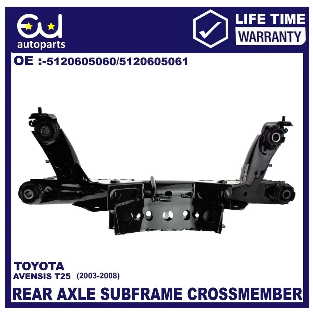 REAR AXLE SUBFRAME CROSSMEMBER FOR TOYOTA AVENSIS T25 03-08 51206-05060