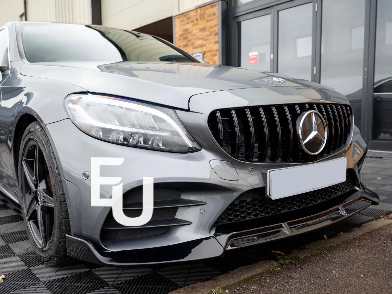 FOR MERCEDES C CLASS W205 C205 AMG FRONT SPLITTER LIP SPOILER BODYKIT LCI 2019+