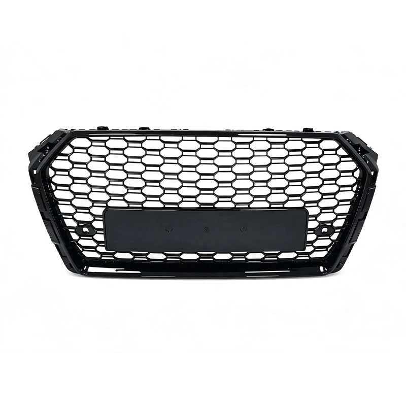 FOR AUDI A4 S4 B9 2015-2019 RS4 STYLE HONEYCOMB FRONT BUMPER GRILLE GRILL BLACK