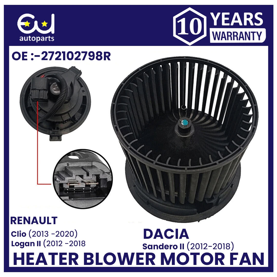 HEATER BLOWER MOTOR FAN FOR DACIA DUSTER SANDERO LOGAN MK2 RENAULT CLIO MK4