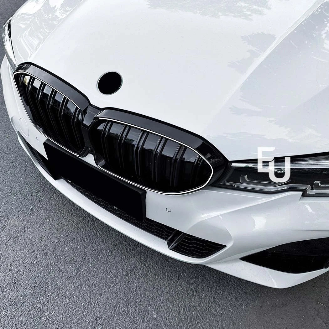 DOUBLE SLAT FRONT LED KIDNEY GRILLE LIGHT GRILL FOR BMW 3 SERIES G20 G21 19-2022