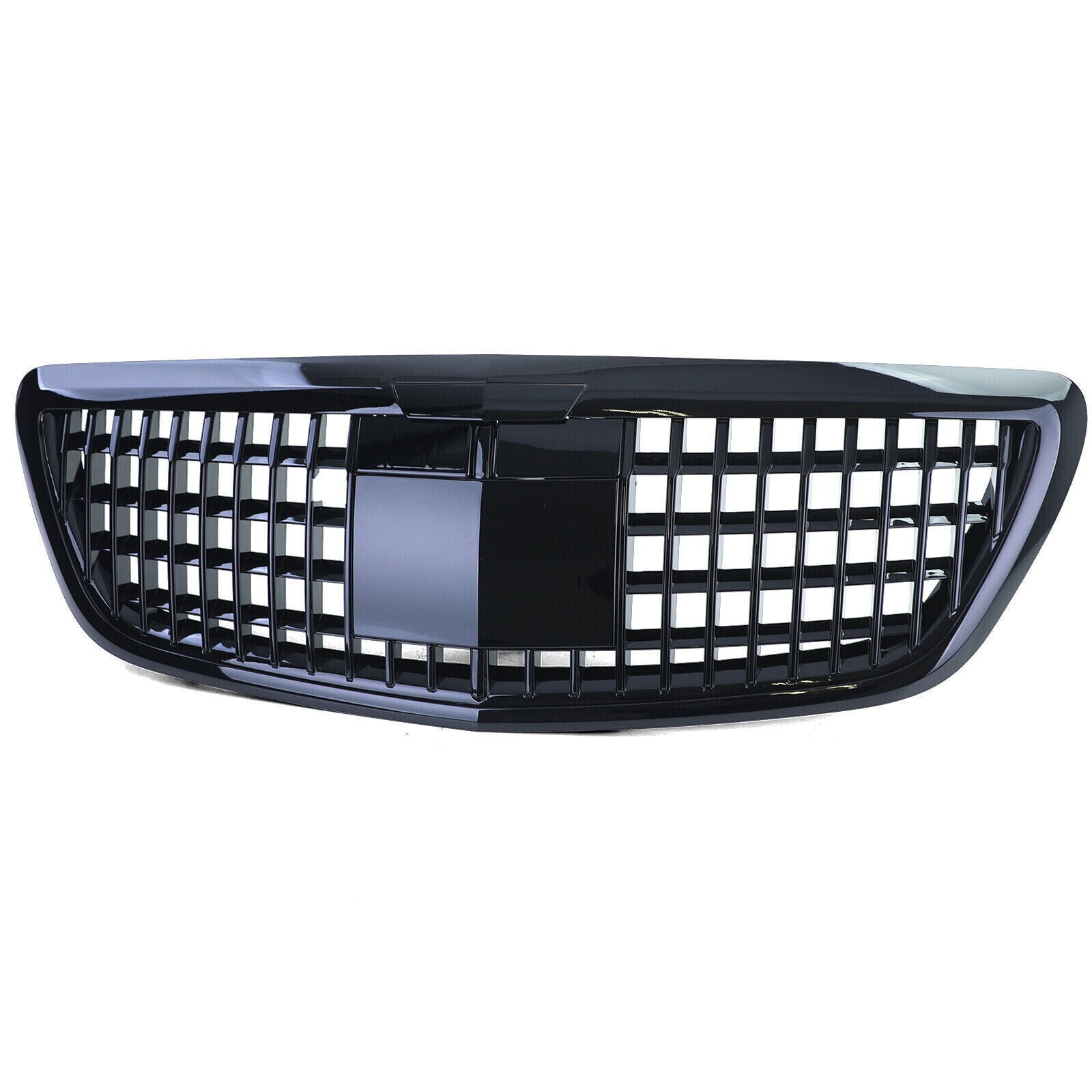 FOR MERCEDES BENZ S CLASS W222 S350 14+ MAYBACH STYLE FRONT GRILL GRILLE BLACK