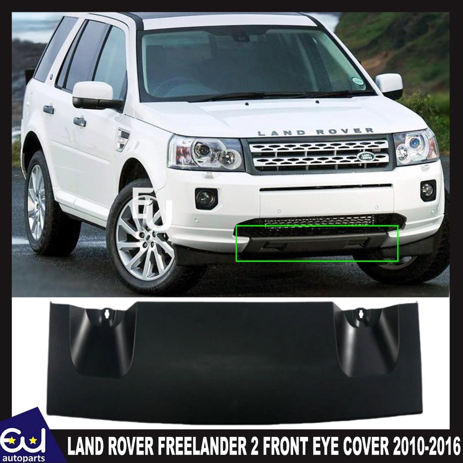 FOR LAND ROVER FREELANDER 2 DYNAMIC FRONT BUMPER CENTRE TOW EYE COVER 2010-2016