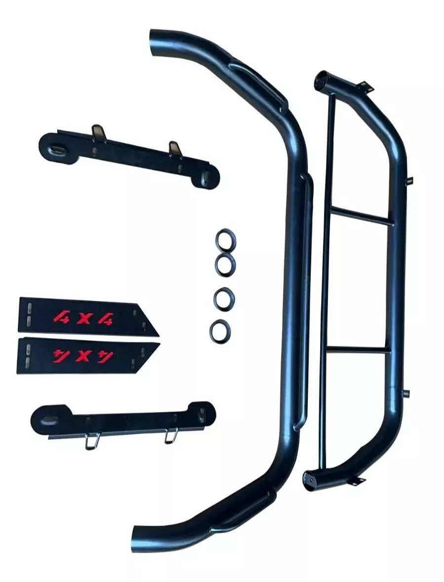 HEAVY DUTY BLACK IRON ROLL BAR FOR TOYOTA HILUX REVO MK8 2015+ DOUBLE CAB PICKUP