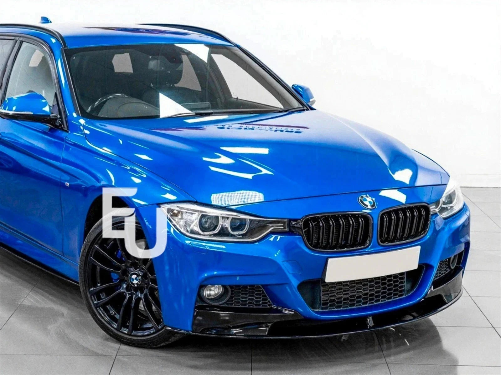 FOR BMW 3 SERIES F30 F31 M SPORT LOOK FRONT BUMPER GRILL W/PDC WASHER HOLE 15-19
