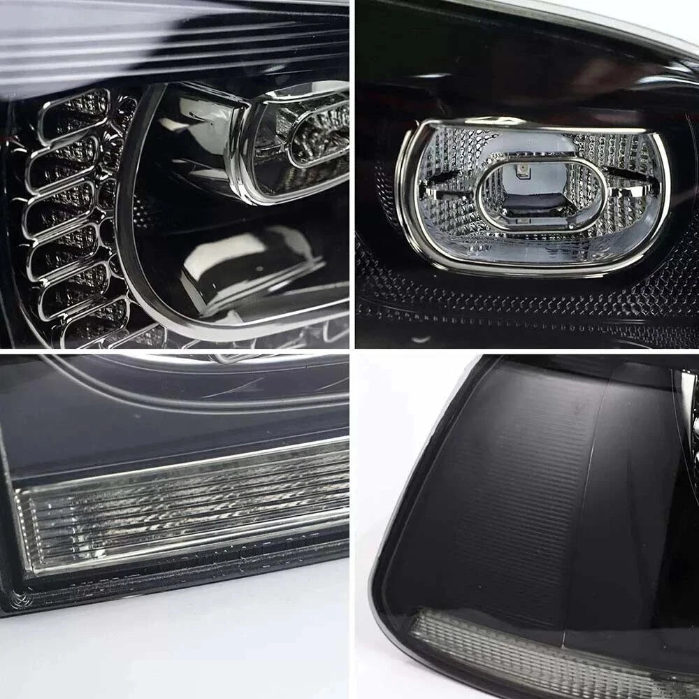 HEADLIGHT SMOKED REAR TAIL LIGHTS LAMP SET FOR VW GOLF MK6 LED 08-13 SEQUENTIAL
