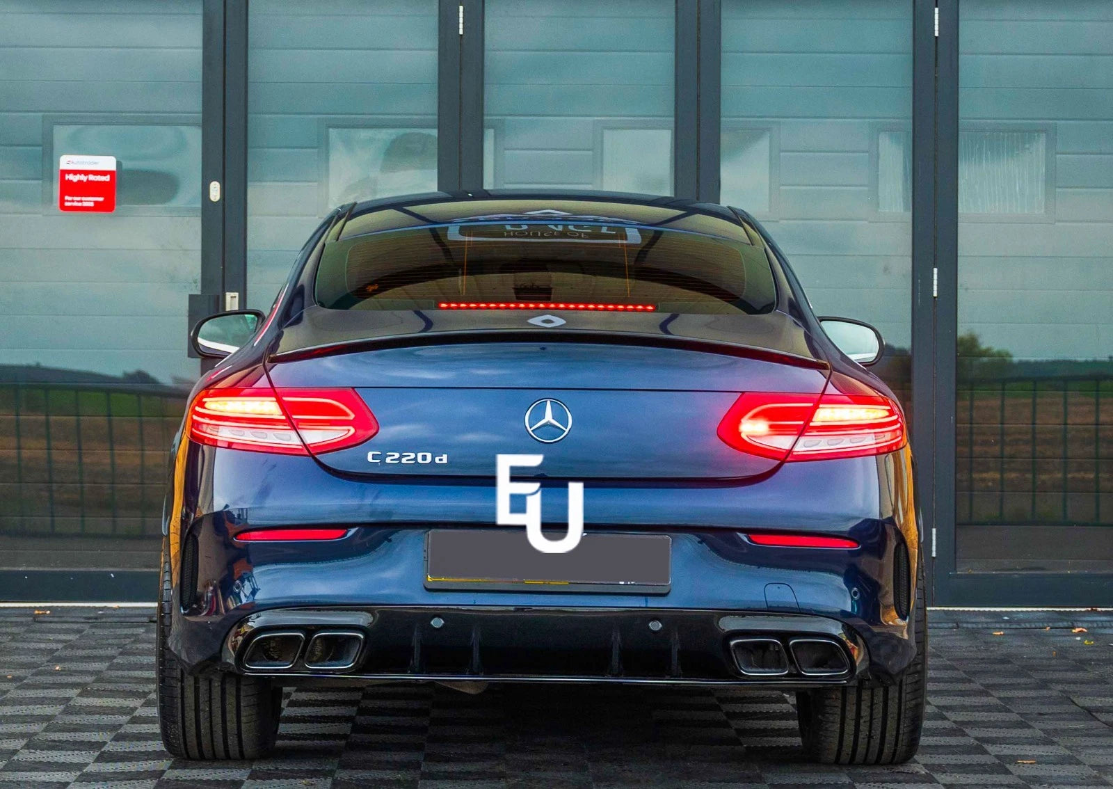 FOR MERCEDES C CLASS C205 C63 LOOK BODYKIT BODY KIT REAR DIFFUSER SPLITTER SKIRT