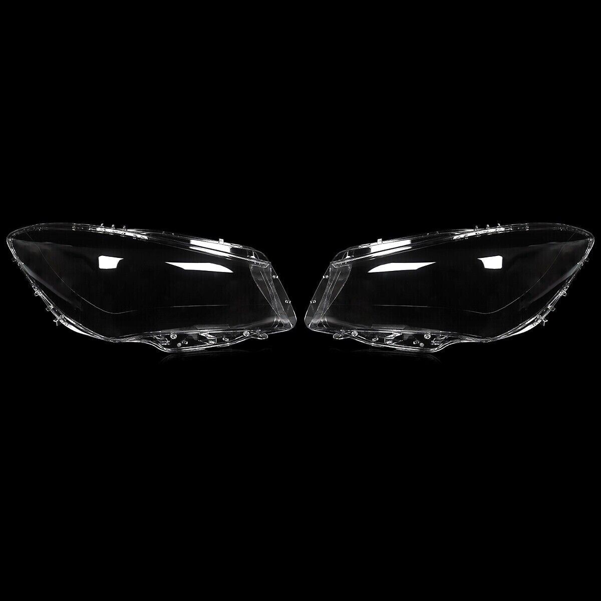 PAIR HEADLIGHT LENS HEADLAMP COVER FOR MERCEDES CLA CLASS W117 C117 2014-2016