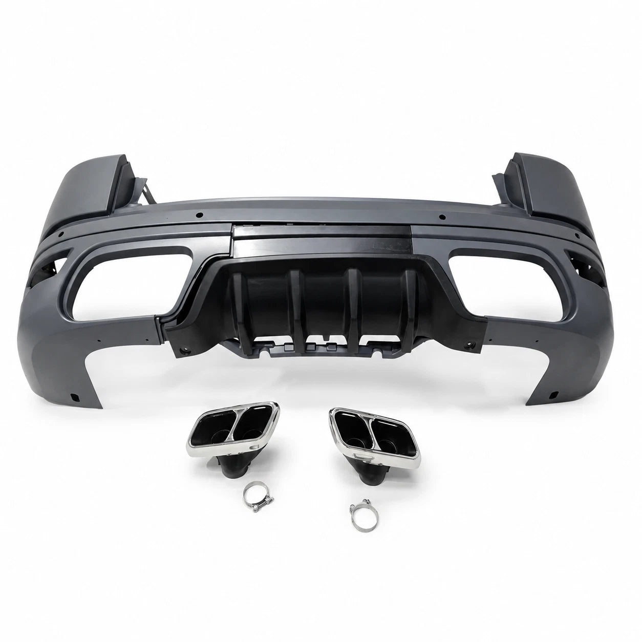 FOR RANGE ROVER SPORT L494 SVR STYLE REAR BUMPER WITH DIFFUSER & EXHAUST 2018-22