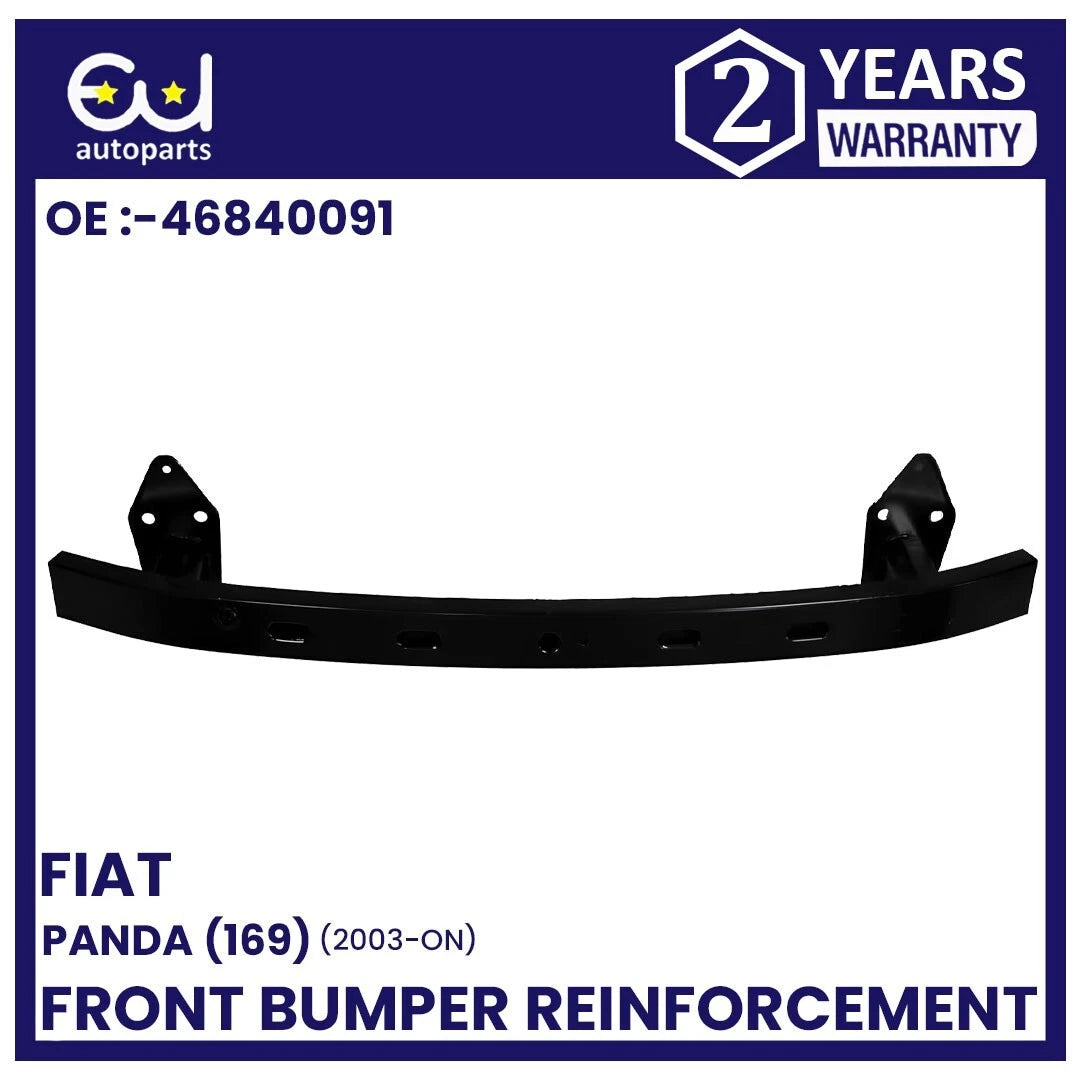 FRONT BUMPER REINFORCEMENT FOR FIAT PANDA 03 - 12 CRASH BAR CARRIER NEW 46840091
