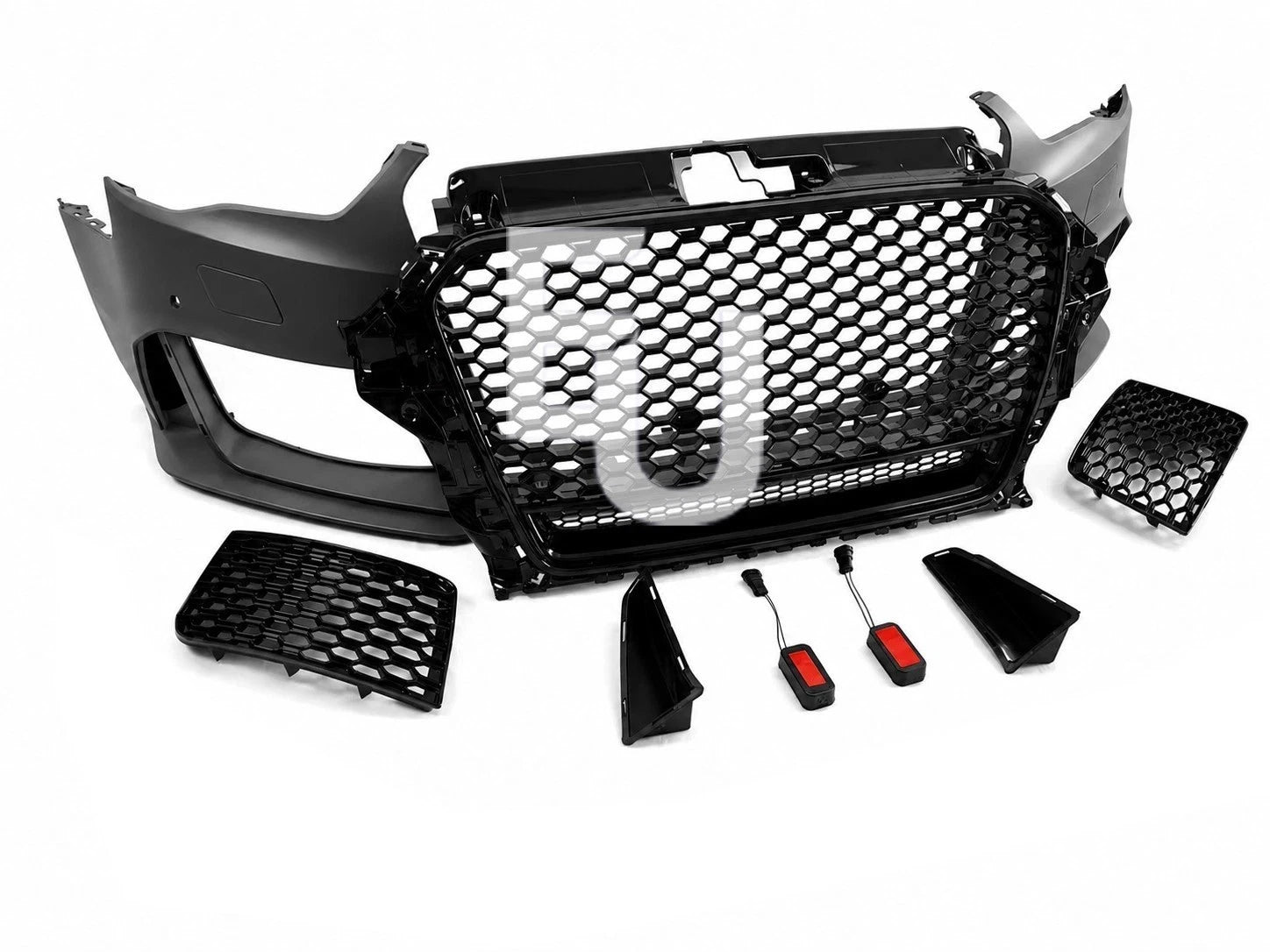 RS3 STYLE FRONT BUMPER CONVERSION KIT FOR AUDI A3 8V 2012-2016 HATCHBACK