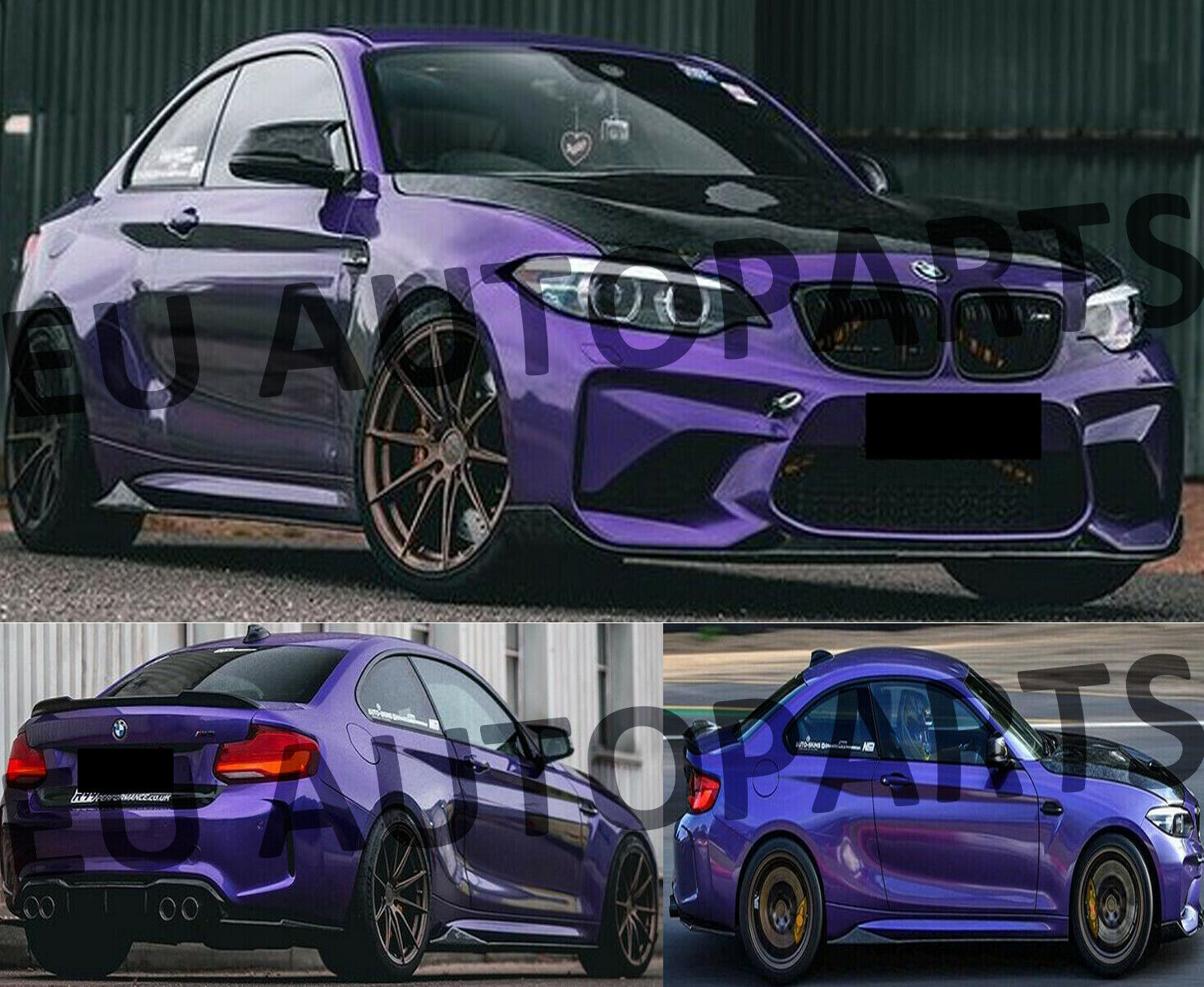 SIDE SKIRT MP STYLE FOR BMW 2 SERIES F87 M2 F22 F23 EXTENSION BLADE LIP 2014+